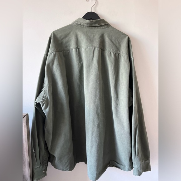 Vintage Carhartt Flannel-Lined Green Shirt Jacket - Picture 11 of 11